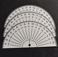 180 Degree Protractor set of 3