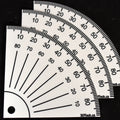 90 Degree Protractor set of 3